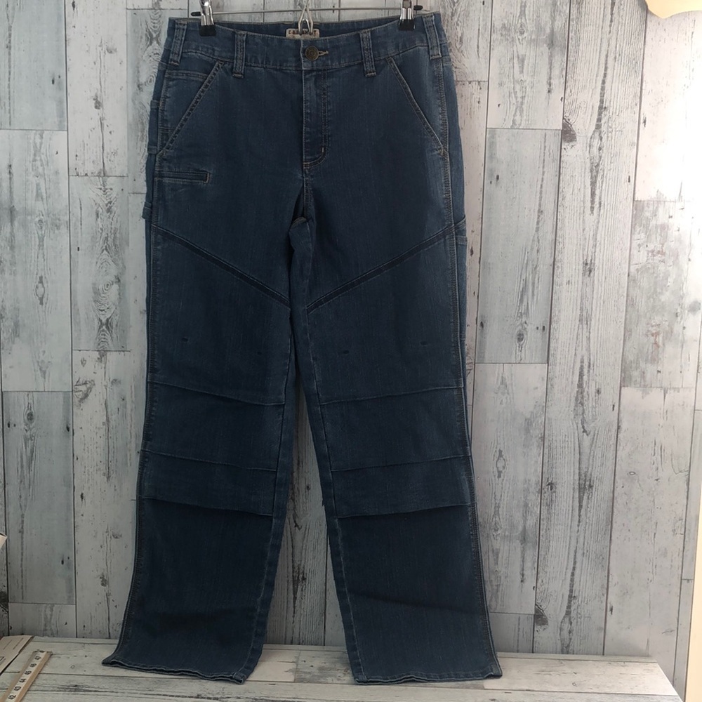 C.E.Schmidt Carpenter Boot Cut Knee Pad Pocket Work Jeans 8